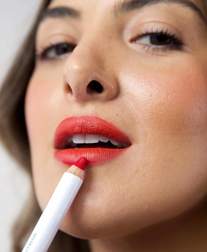 Ere Perez - Natural Coco Crayon Hydrating Lip Color | Vegan, Cruelty-Free, Clean Beauty (Spark, 0.01 oz | 3 g)