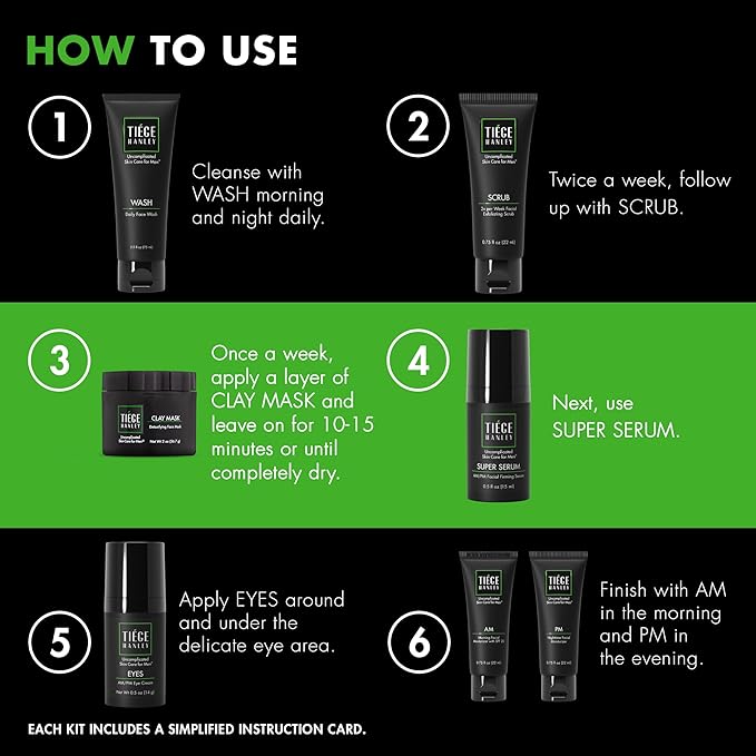 Tiege Hanley Mens Skin Care Set, Revitalization Skin Tiege