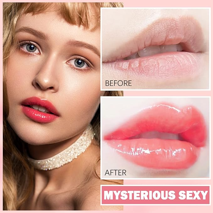 2PCS Lip Tint Stain Set, Velvet Lip Gloss Moisturizing Lip Stain Long Lasting Waterproof Liquid Lipstick Set Multipurpose Water Lip Stain Tint for Lip and Cheek Tint(03 & 04)