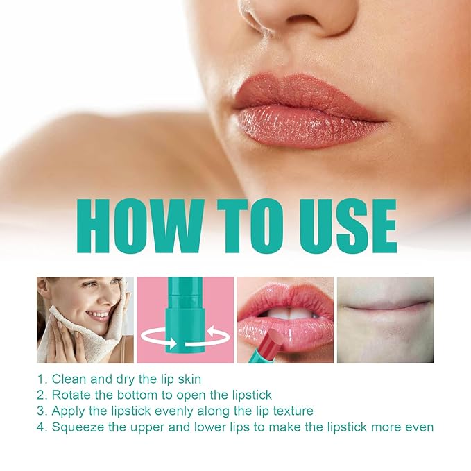 4Pcs Lip Tint Hydrating,Natural Ingredients Watery Lip Gloss,Hydrating Tinted Lip Balm, Long-lasting Powerful Moisturizing Lipstick for Women and Girls (4Pcs, A)