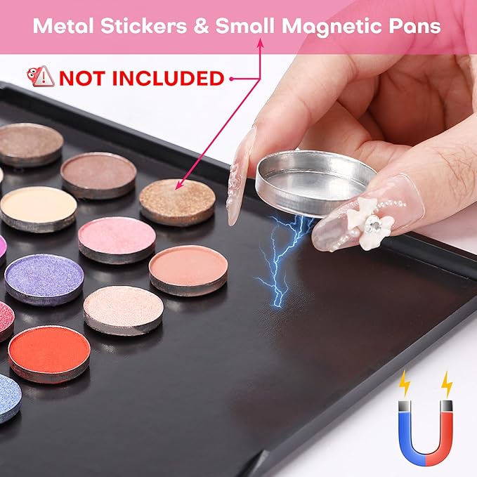 2PCS 9.25"x6.6" Large Empty Magnetic Makeup Palettes, Not