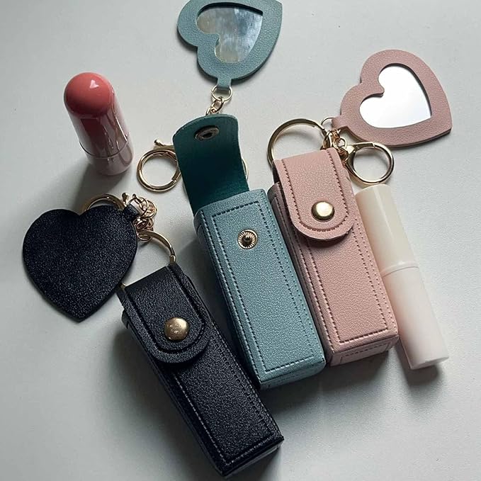 Lipstick Organizer with Mirror Portable Lipstick Holder Lip Organizer