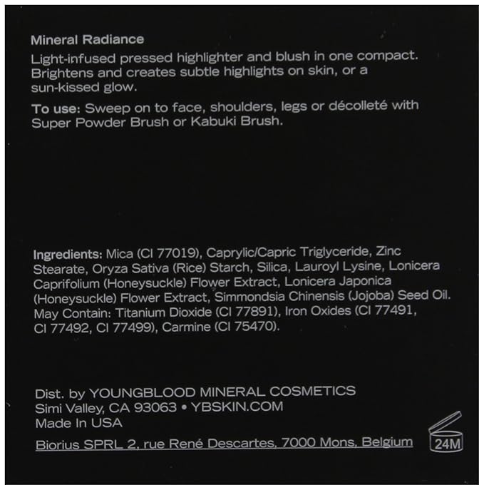 Youngblood Mineral Cosmetics Natural Radiance Bronzer/Highlighter - 9. oz (Sunshine) 5 g