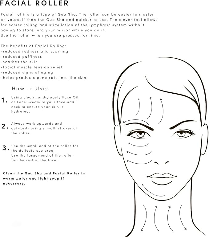 Yssarea Obsidian Roller and Gua Sha