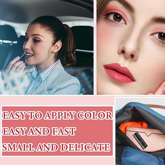 Cream Contour Blush Stick,Long Lasting Waterproof Blush Stick for Women(Pink)