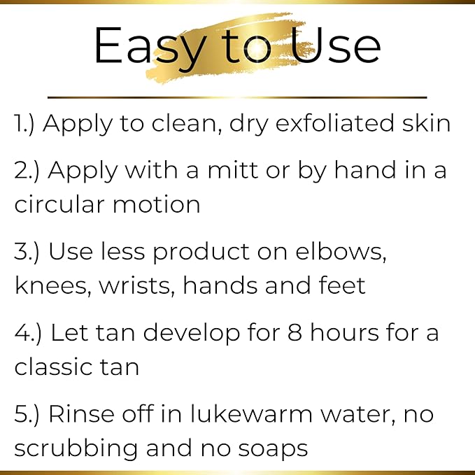 Premium Self Tanner - Best Self Tanner for Face and Body - Blend of Premium & Natural Ingredients for Luxurious Natural Sunless Self Tans - Vegan Friendly - Cruelty-Free - Made in the USA