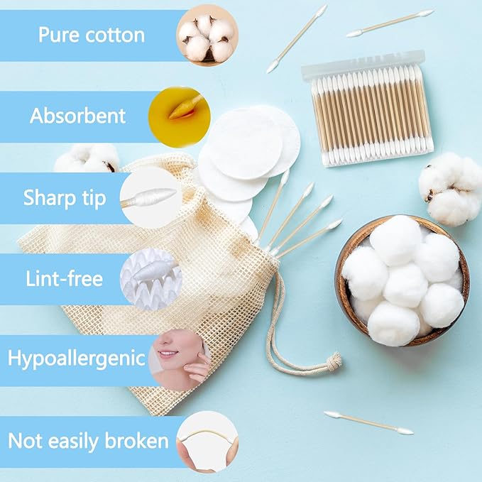 800 pcs pointed cotton swabs,