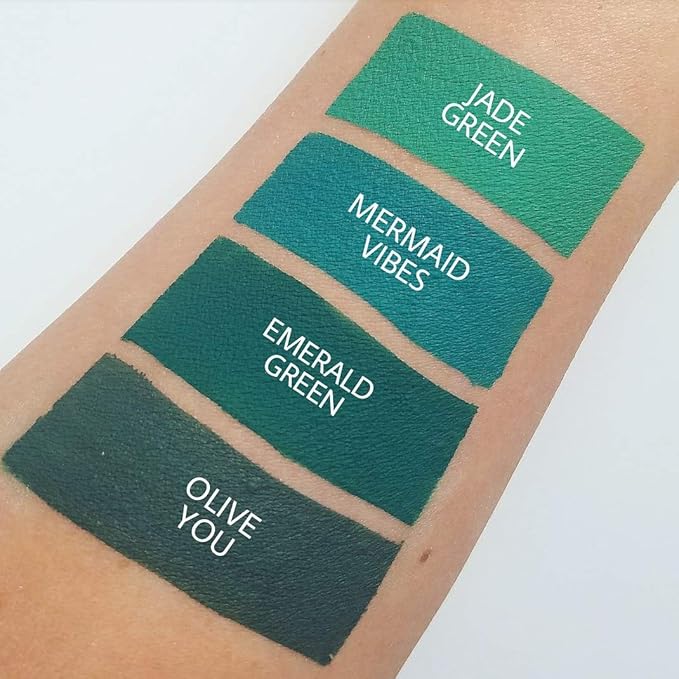 Aromi Jade Green Matte Liquid Lipstick | Green Lip Color, Vegan + Cruelty-free, Long-lasting and Smudge Proof Lipstick, Handmade (Jade Green)