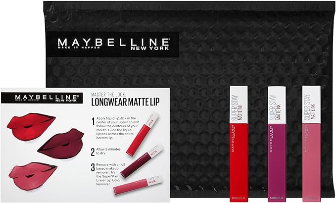 Maybelline Superstay Matte Ink Liquid Lipstick 3 Piece Lipstick