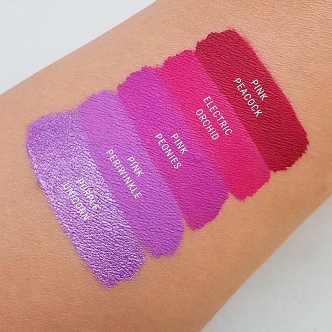 Aromi Magenta Matte Liquid | Pink Fuchsia Lip Color, Long-lasting, Vegan and Cruelty-free, Waterproof, Smudge Proof, Handmade (Pink Peacock)