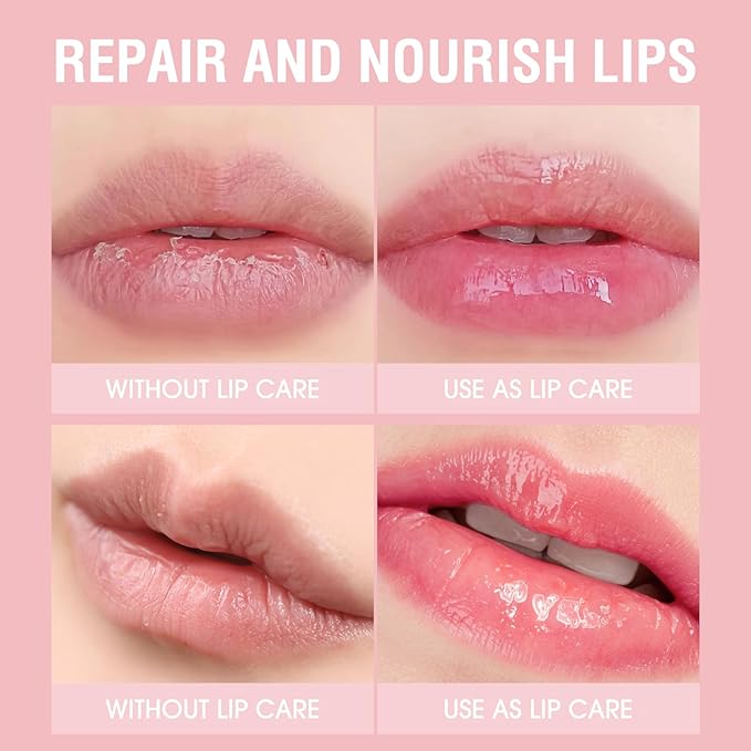 GL-Turelifes Mushroom Plumping Lip Gloss, Hydrating Lip Gloss GL-Turelifes