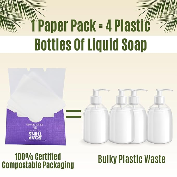 400 Sheets Paper Soap Strips For