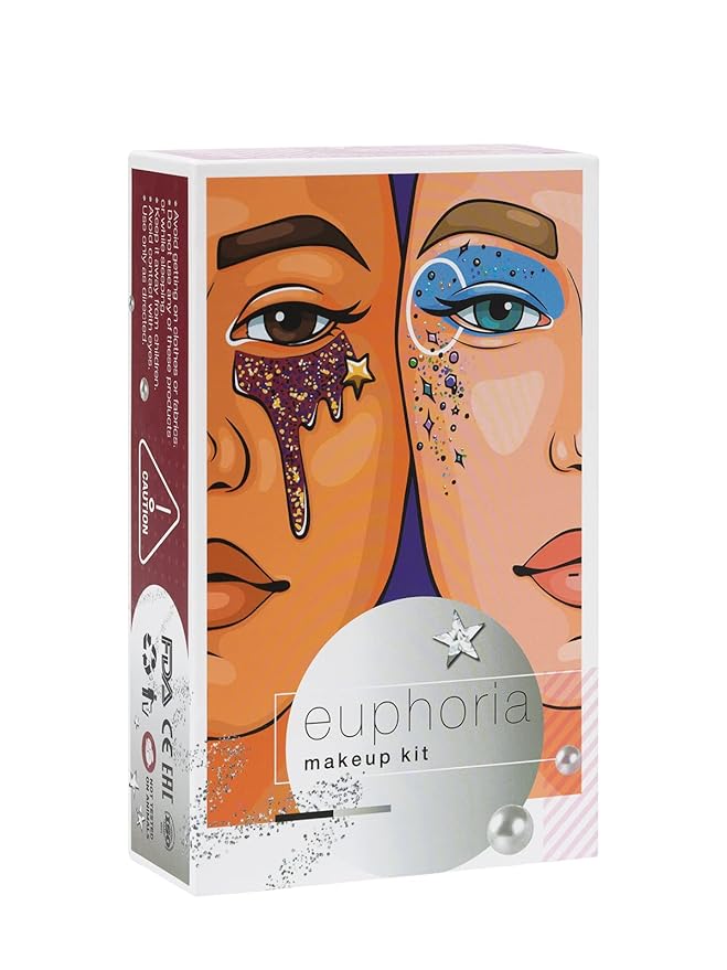 Euphoria makeup kit with glitter