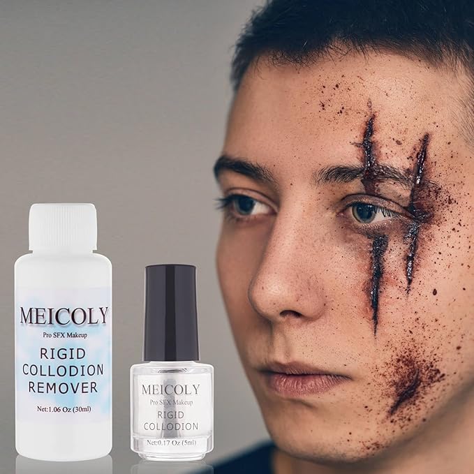 MEICOLY Rigid Collodion and Remover Kit,Scarring Liquid