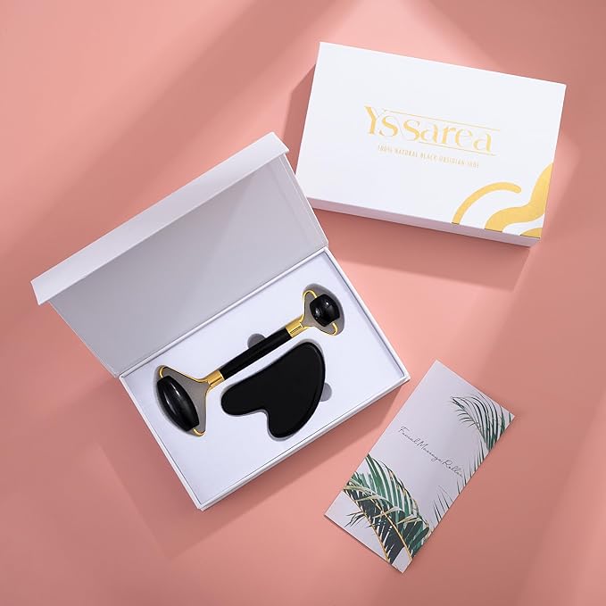 Yssarea Obsidian Roller and Gua Sha