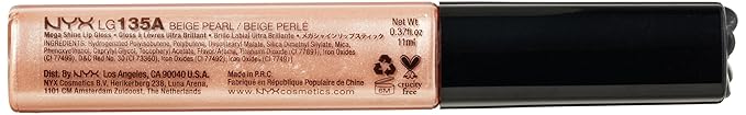 NYX Professional Makeup Mega Shine Lip Gloss, Beige Pearl, 0.37 Ounce