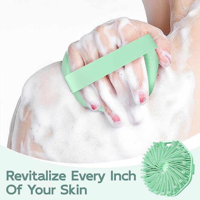 Silicone body scrubber, exfoliating body