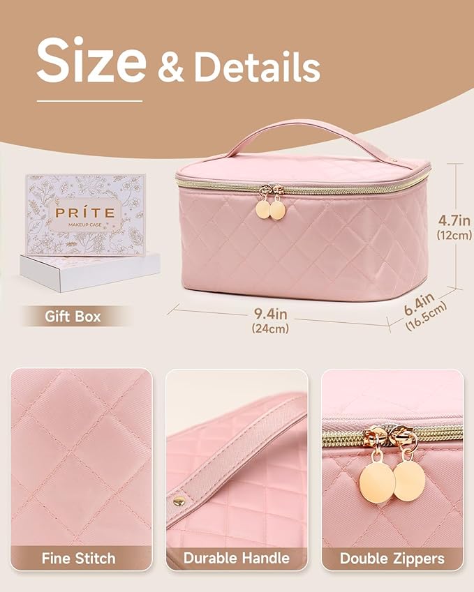 Prite makeup bag, large capacity