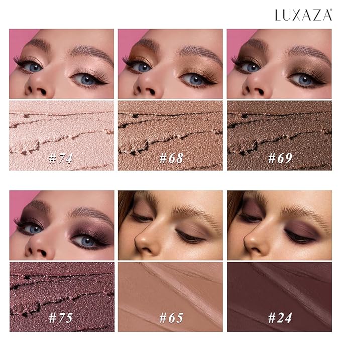 Neutral eyeshadow stick makeup set,
