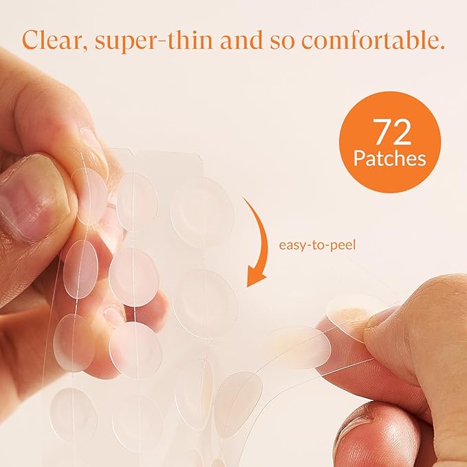 Hydrocolloid Pimple Patches with Salicylic Acid for Face, Acne Pimple Patch Invisible Spot Cover Treatment for Zits, Blemishes, and Pimples – Absorbing Zit Patch for Clear Skin (72 Count)
