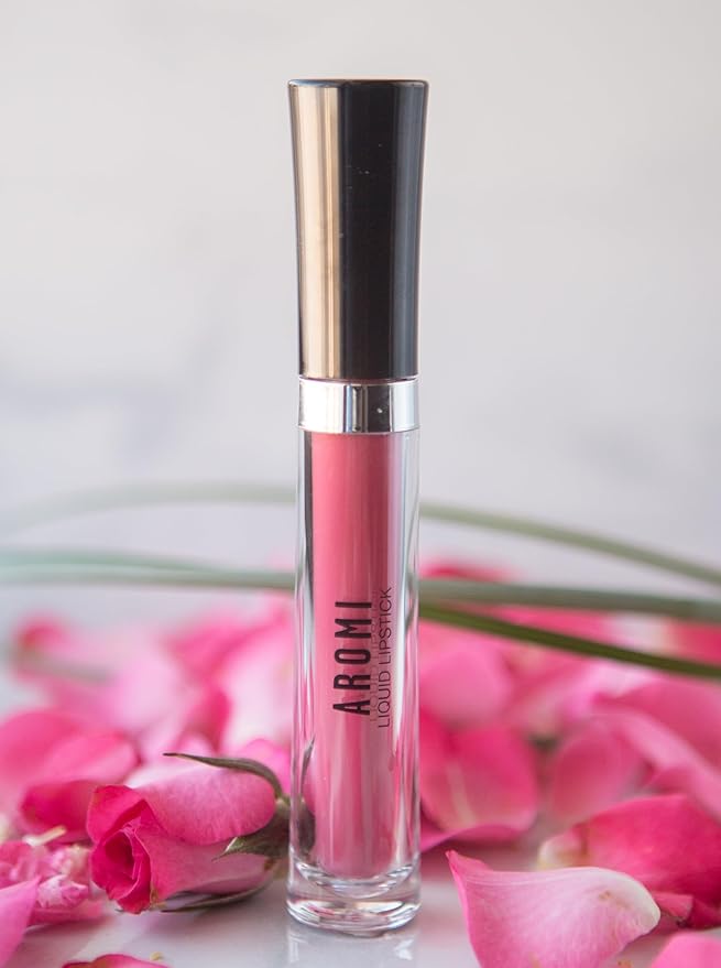 Aromi Matte Liquid Lipstick | Mango Coral Lip Color, Vegan, Cruelty-free, Long-Lasting, Kiss and Smear Proof, Handmade (Mango Tango)