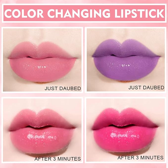 NVLEPTAP Color Changing Lipstick Matte Lazy Lipstick Set Changing
