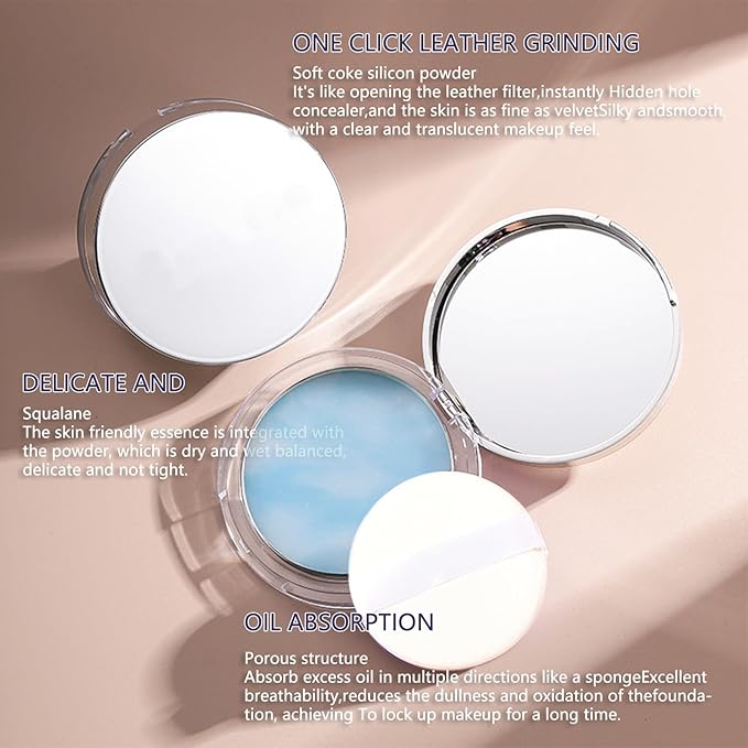 Chillab Lavender Matte Powder,Oil Control Face Pressed Powder (Floating Cloud)