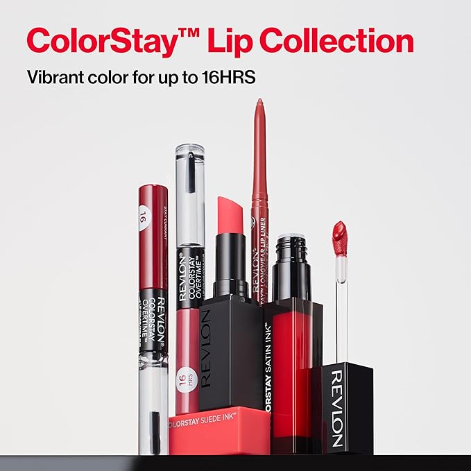 Revlon Liquid Lipstick, Face Makeup, ColorStay Satin Ink, Longwear Rich Lip Colors, Formulated with Black Currant Seed Oil, 015 Fire & Ice, 0.17 Fl Oz