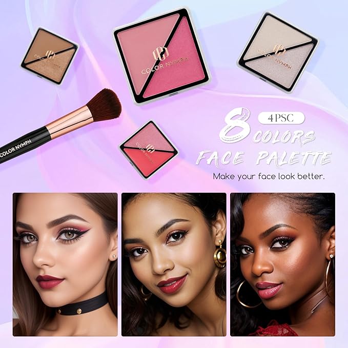 Color Nymph Beginners Makeup Kit With Train Case