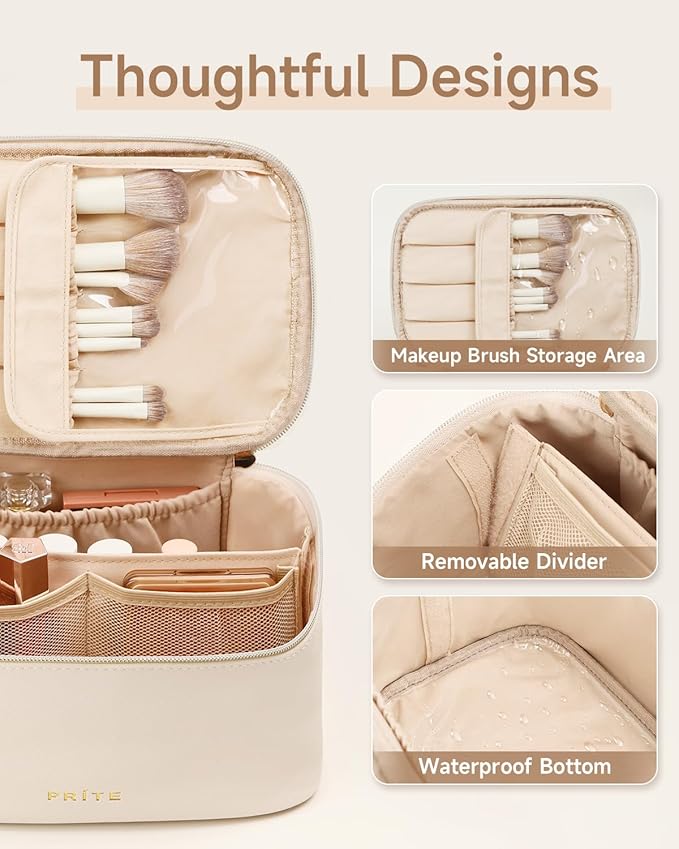 Prite makeup bag, large capacity