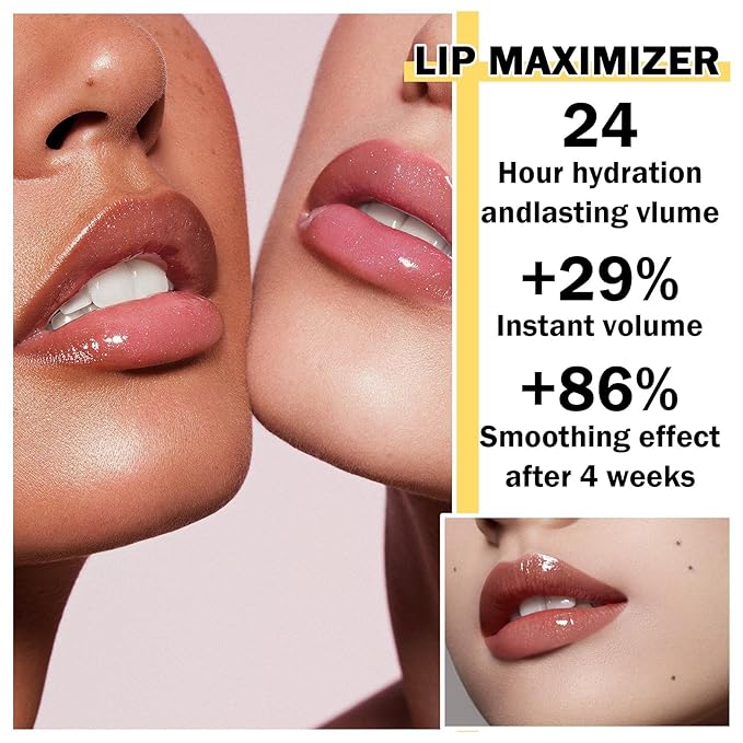 AWCCXMYM 2Pcs Lip Plumper Clear Lip Gloss Moisturizing Gloss