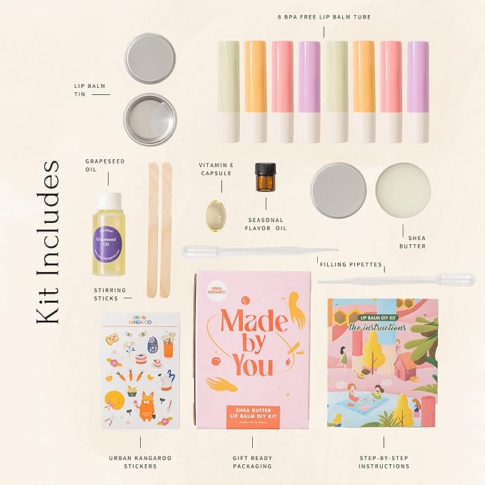 Shea Butter Lip Balm DIY Kit Included