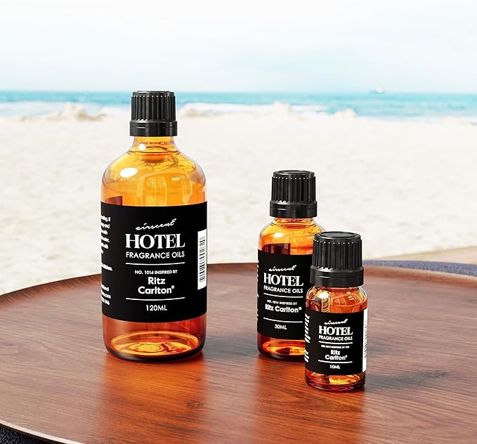 AirScent Hotel Diffuser Oil Inspired by The Ritz Carlton Signature Scent - Premium Fragrance Oil No. 1014 for Ultrasonic and Waterless Diffusers and Crafting - 30 mL, 1 fl oz Glass Dropper Bottle