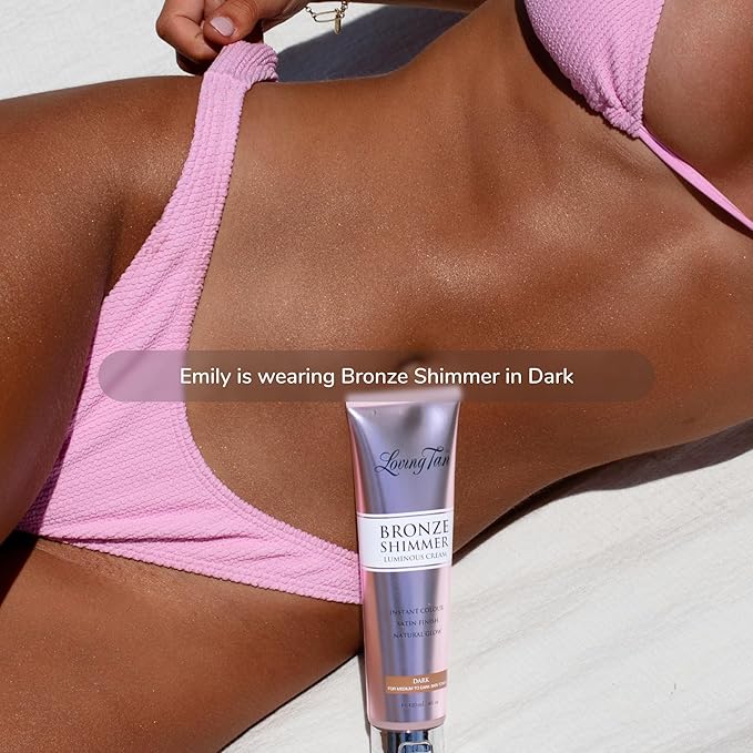 Loving Tan Bronze Shimmer Luminous Cream, Dark - 4 FL Oz