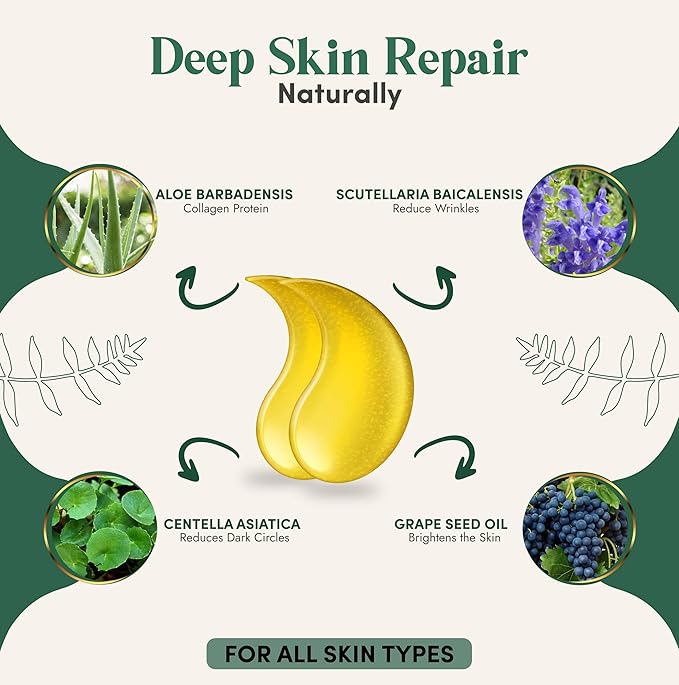 24k gold under eye patches