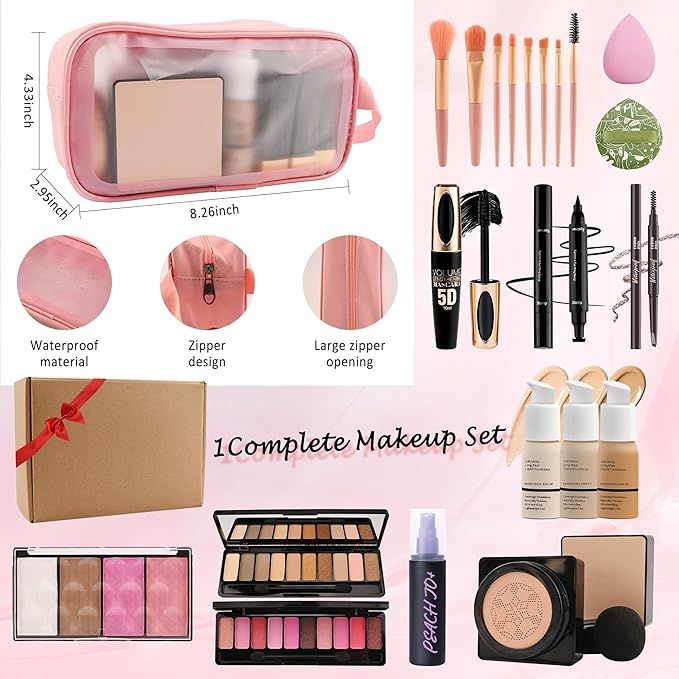 All In One Multipurpose Makeup Kit for Women,Travel