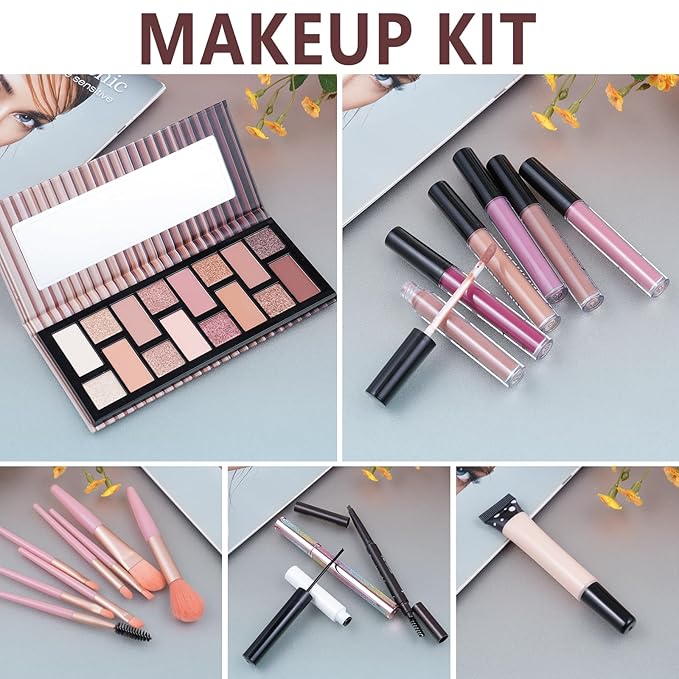 Teen Makeup Kit For Girl Include Eyeshadow Palette,Eyeliner,Makeup