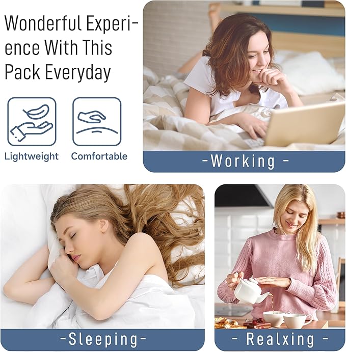 Langsprit Castor Oil Pack Wrap,Organic Cotton Castor Oil Packs for Liver Detox,Reusable Castor Oil Pads Pack Compress for Stomach,Castor Oil Packs Body kit L