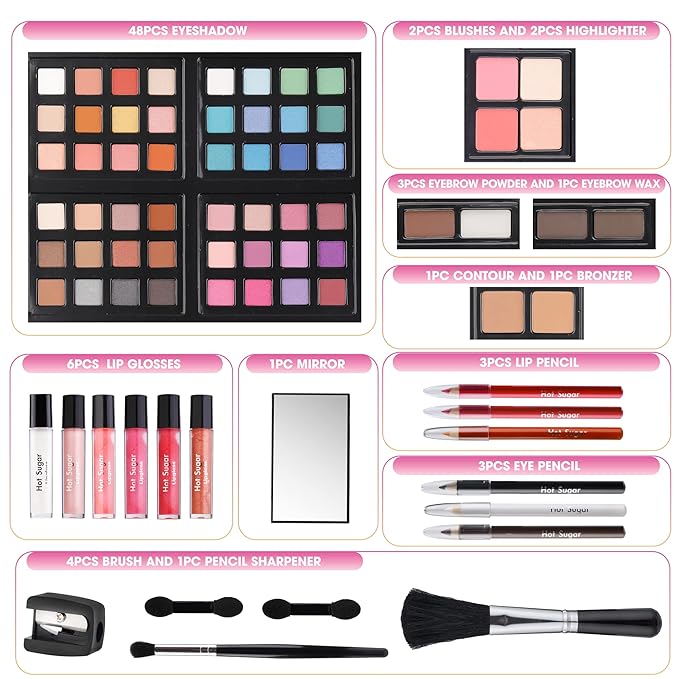 Hot Sugar Makeup Kit for Teenager Girls 10-12,