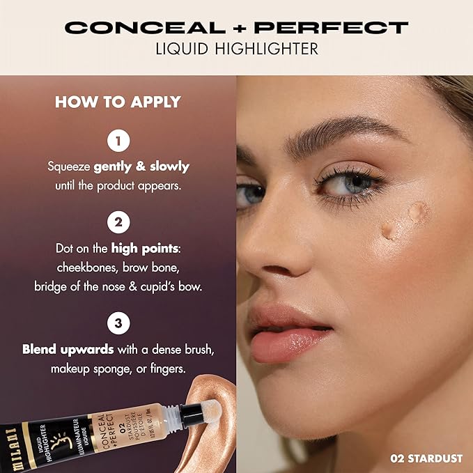 Milani Conceal + Perfect Liquid Highlighter for Added - Molten