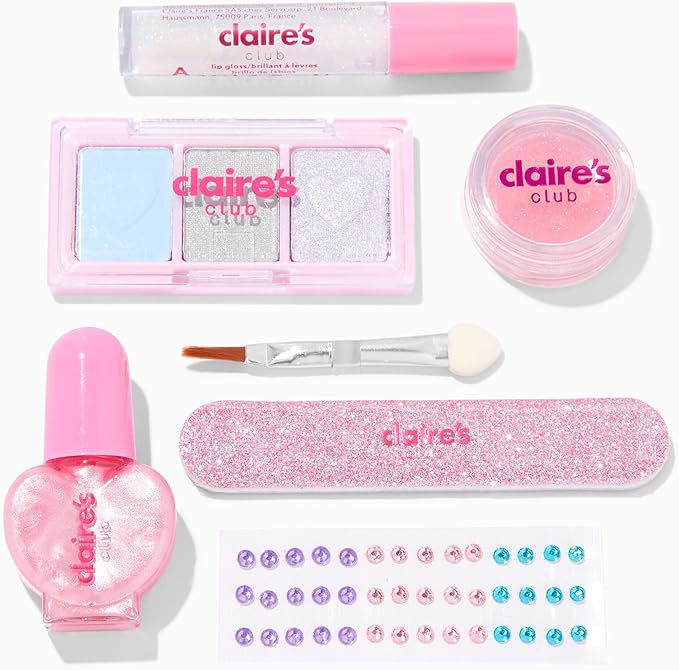 Claire's Accessories Snow Leopard Cosmetic Makeup Kit