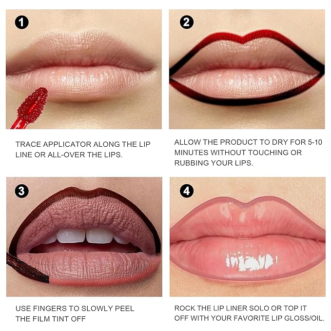 Peel Off Lip Liner Tattoo Stain - Peel Ravishing