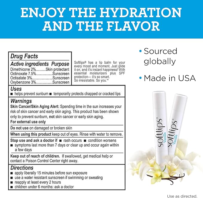 Softlips Lip Protectant SPF 20, Vanilla