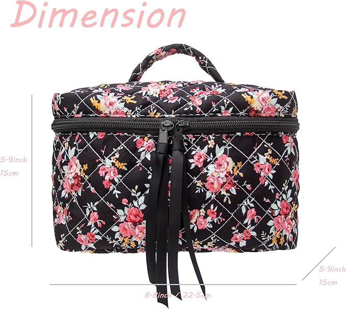 Pazimiik cotton makeup bag for