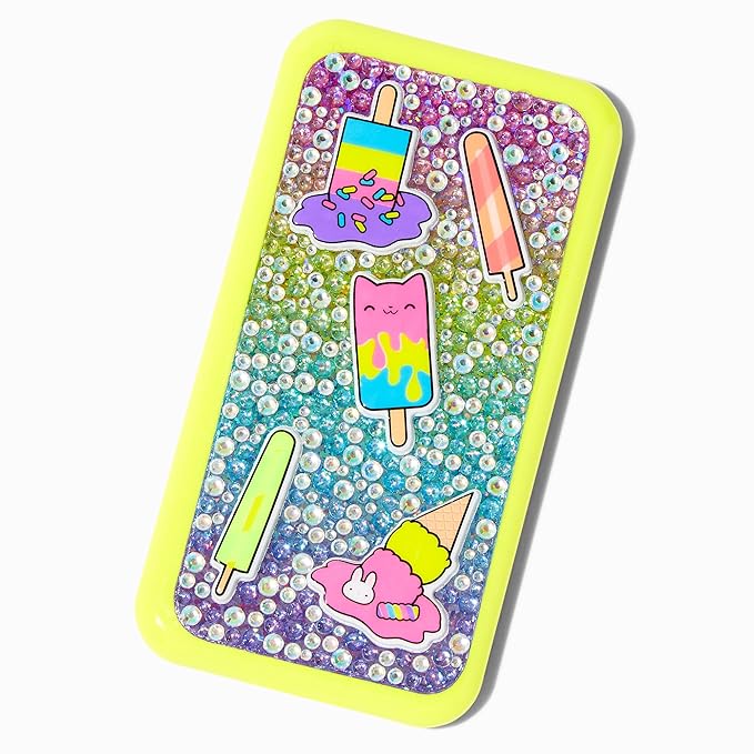 Claire's Makeup Kits - Glittery Bright Yellow Cell