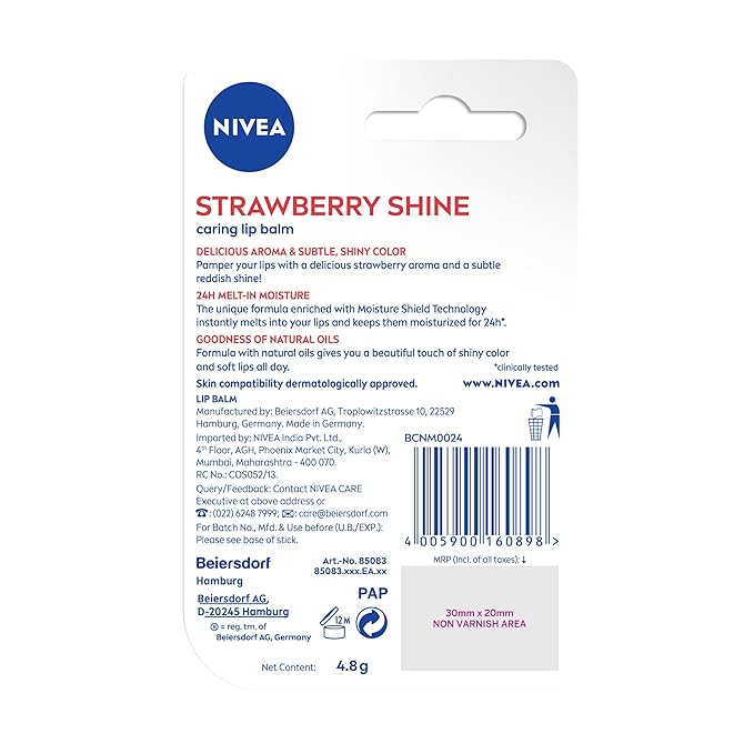 Nivea Lip Care Fruity Shine Strawberry,