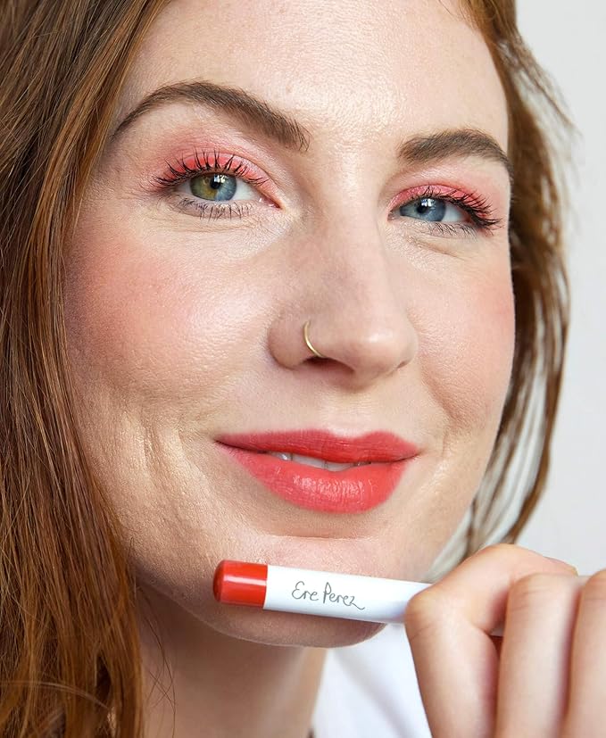 Ere Perez - Natural Coco Crayon Hydrating Lip Color | Vegan, Cruelty-Free, Clean Beauty (Spark, 0.01 oz | 3 g)