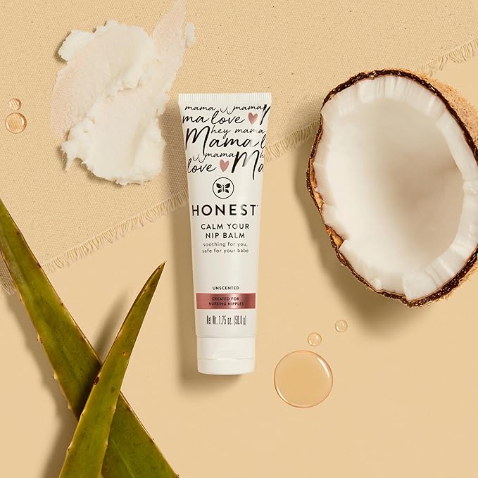 The Honest Company Honest Mama Calm Your Nip Balm | Nourishing, Soothing Nipple Cream for Nursing | Naturally Derived + Safe for Sensitive Skin | 1.75 fl oz