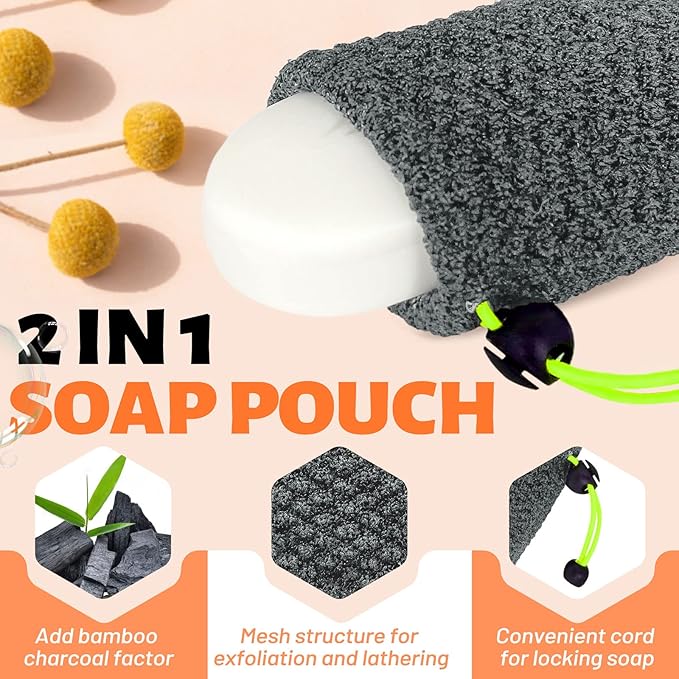 MIG4U Exfoliating Soap Bag for Shower