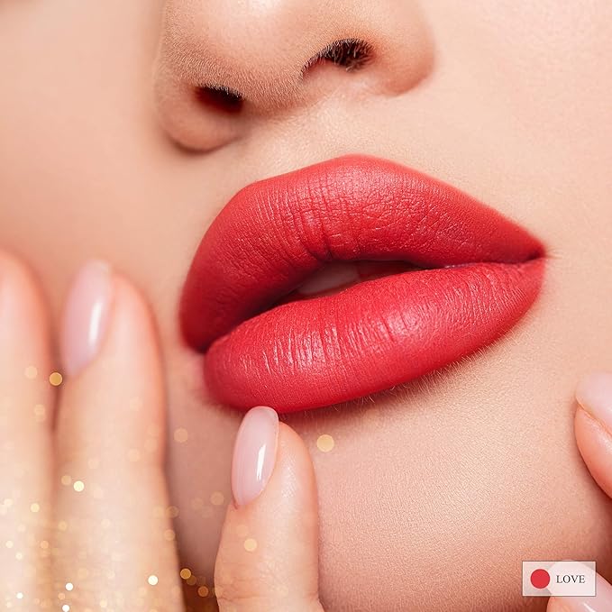 All Natural Lipstick, Semi Matte Lip Color, Moisturizing Lipstick, Non Toxic, Non GMO, Highly Pigmented, Long Lasting Lipstick, Vegan Makeup for Women (7 Shades)